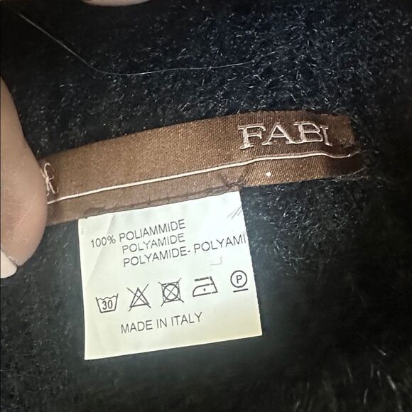Fabi Italian Black Angora Bucket Hat 30 main image 2